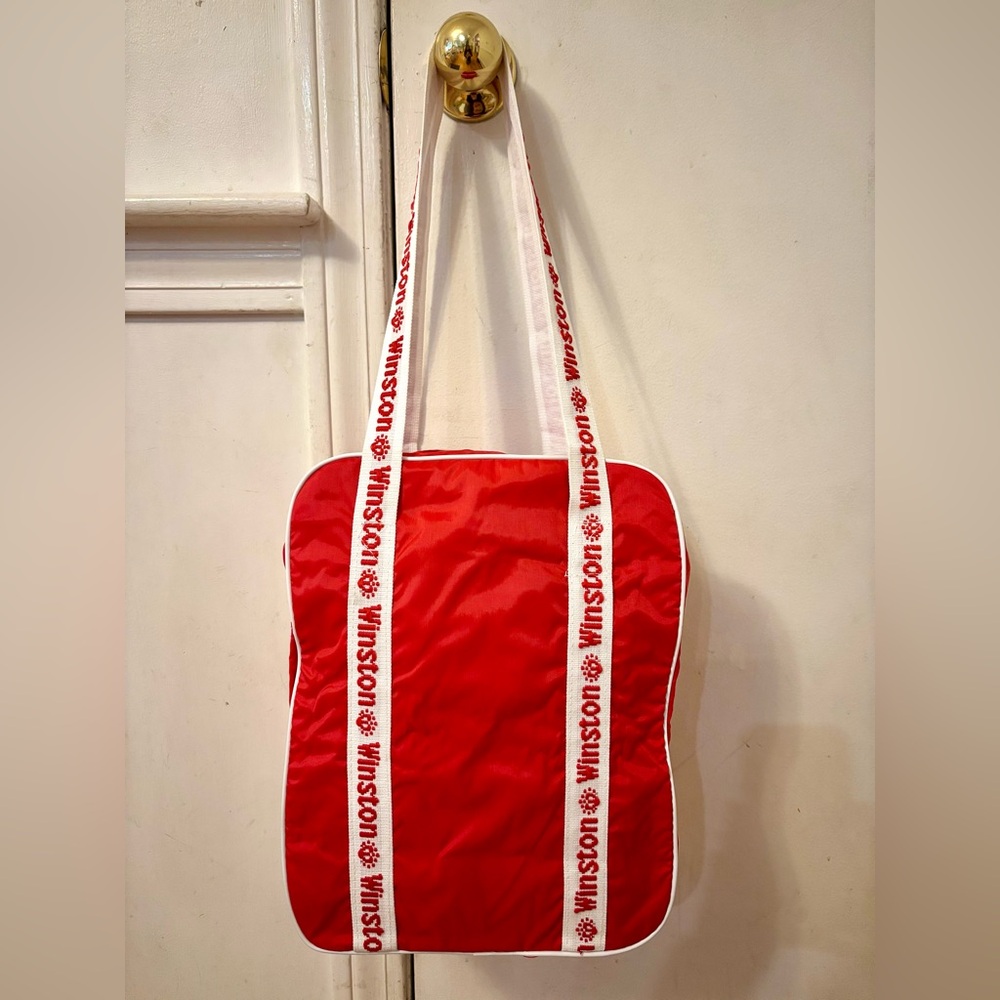 WINSTON Cigarettes Vintage 90's Promotional NASCAR Tote Bag Collectible